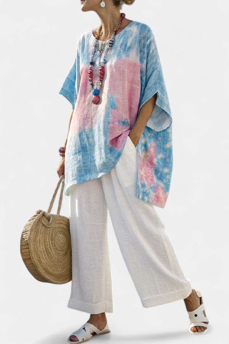 Valentina | Bamboo Linen Trouser Set