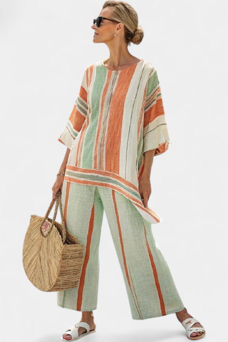 Lillian | Asymmetric Wide-Leg Trouser Set