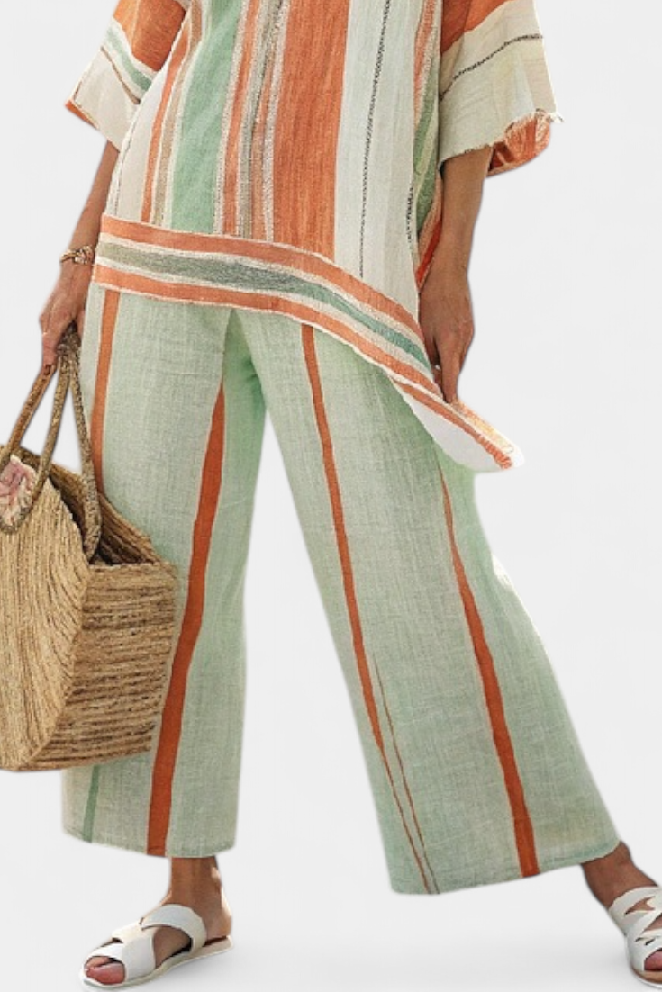 Lillian | Asymmetric Wide-Leg Trouser Set