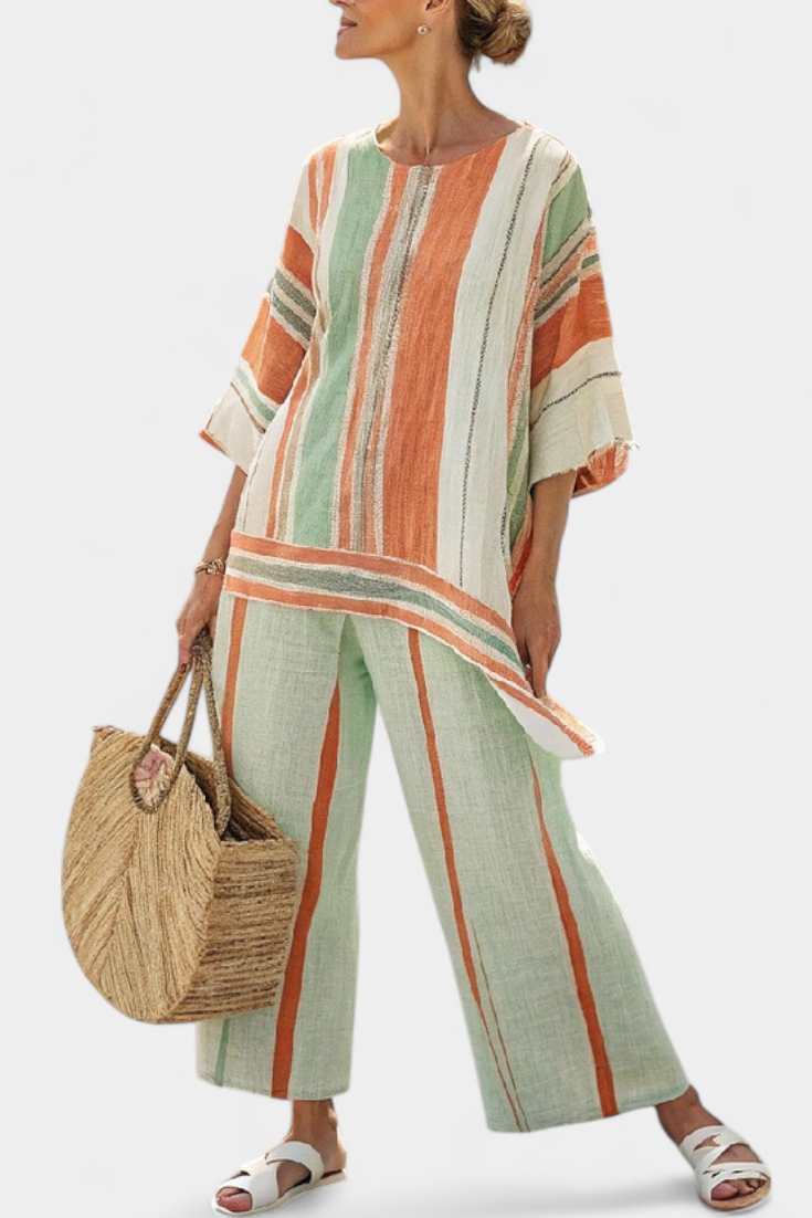 Lillian | Asymmetric Wide-Leg Trouser Set