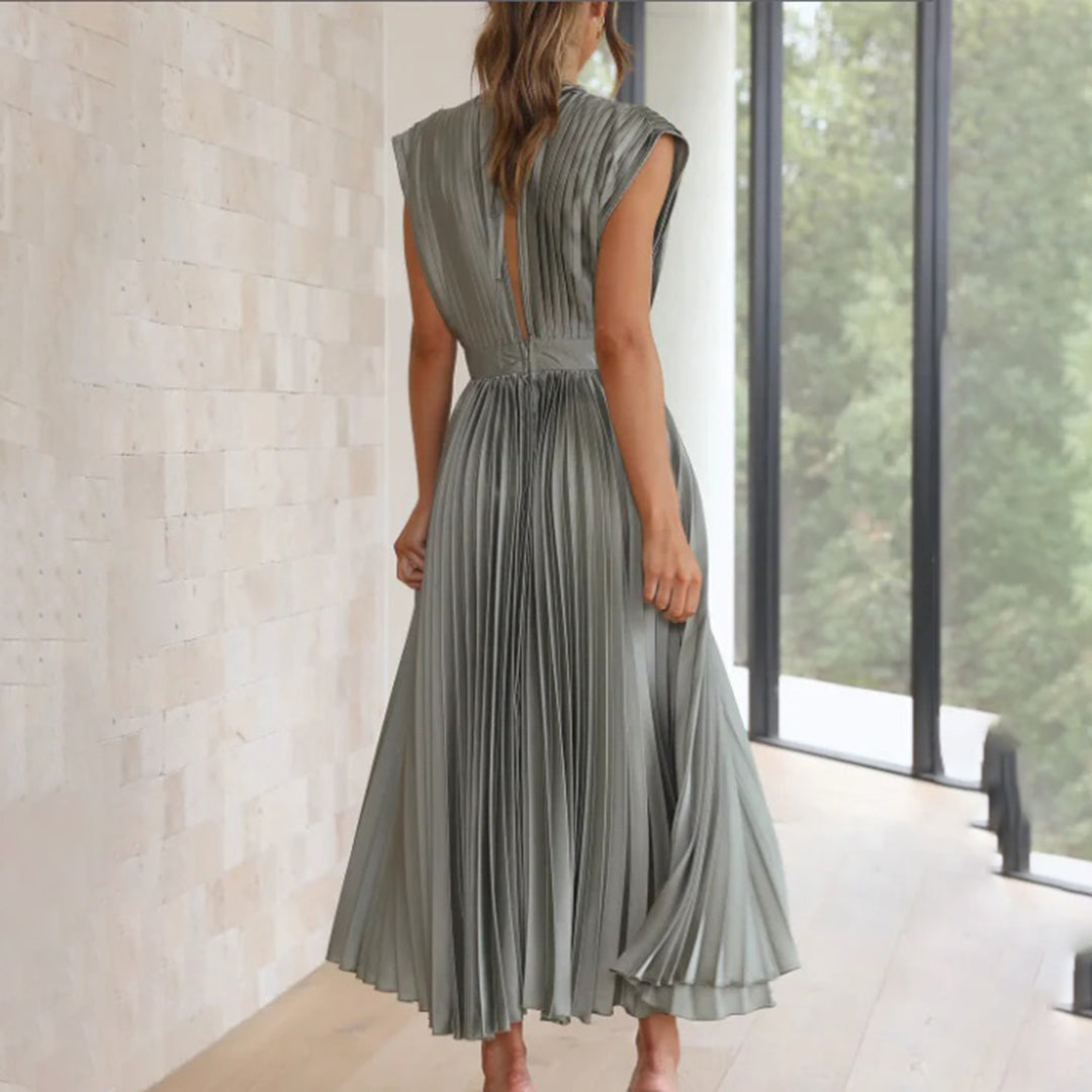 Priscilla | Timeless Pleated Midi Dress