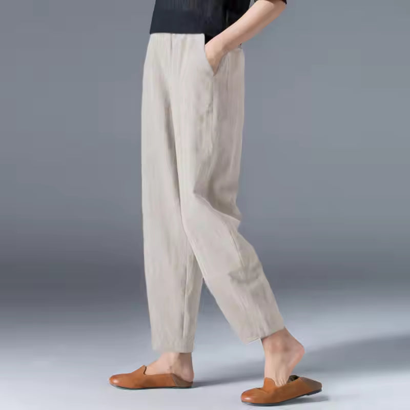 Harper | Lightweight Tapered Summer Trousers