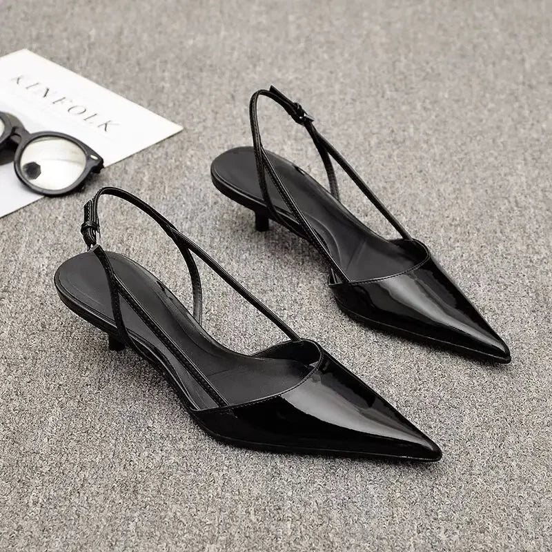 Olivia | Slingback Low Heels