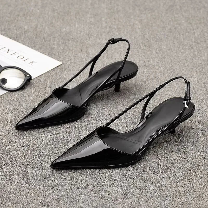 Olivia | Slingback Low Heels