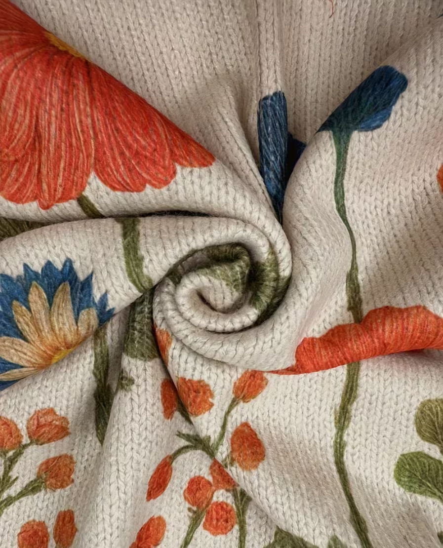 Ariel | Wildflower Meadow Zip Cardigan