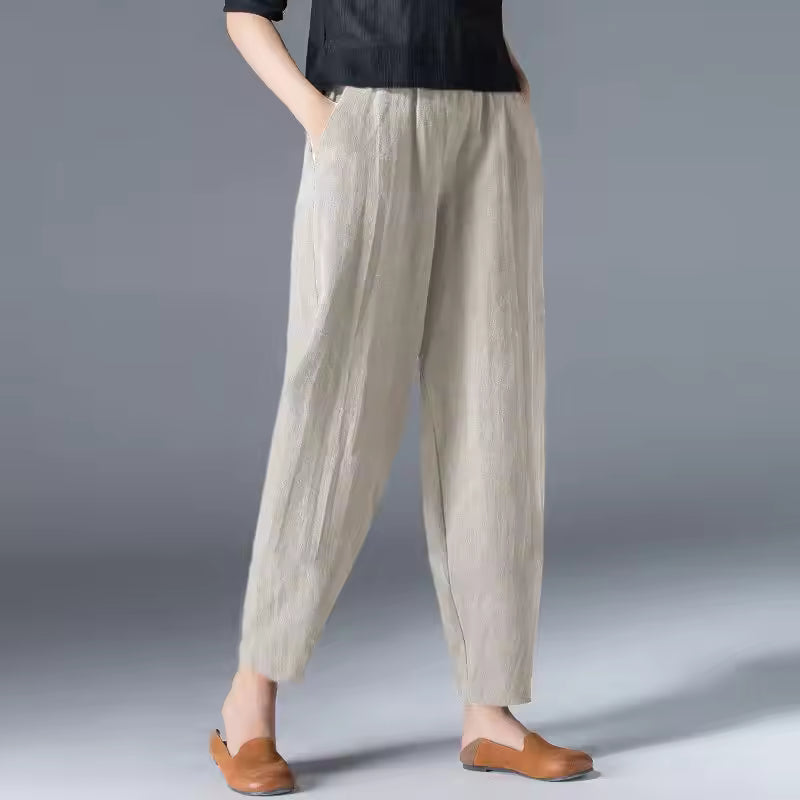 Harper | Lightweight Tapered Summer Trousers