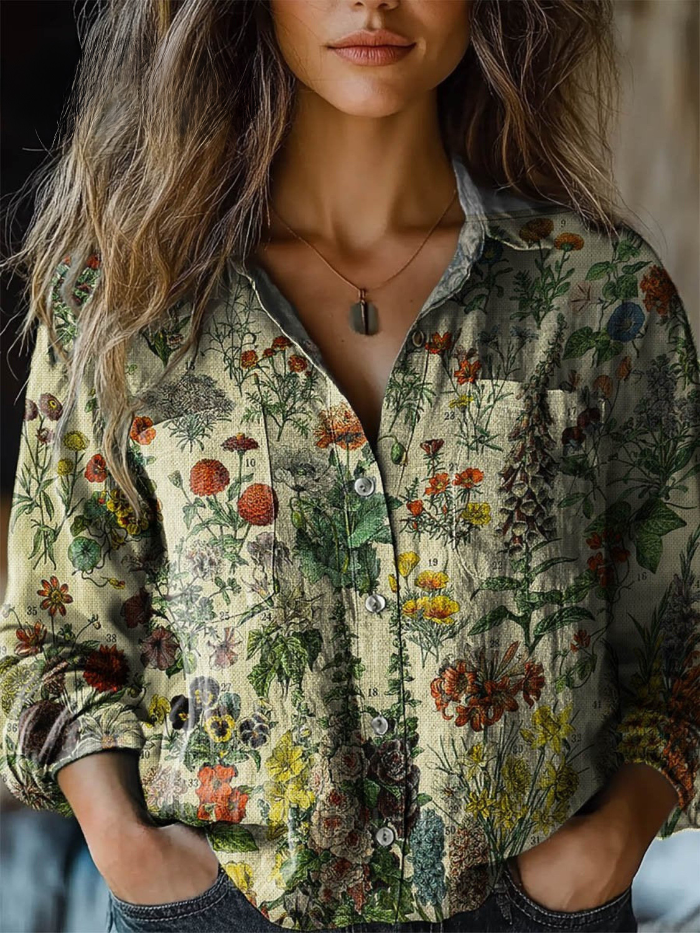 Skylar | Vintage Floral-Print Blouse
