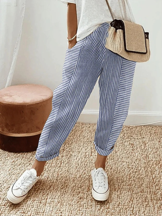 Holly | Striped Relaxed Pants