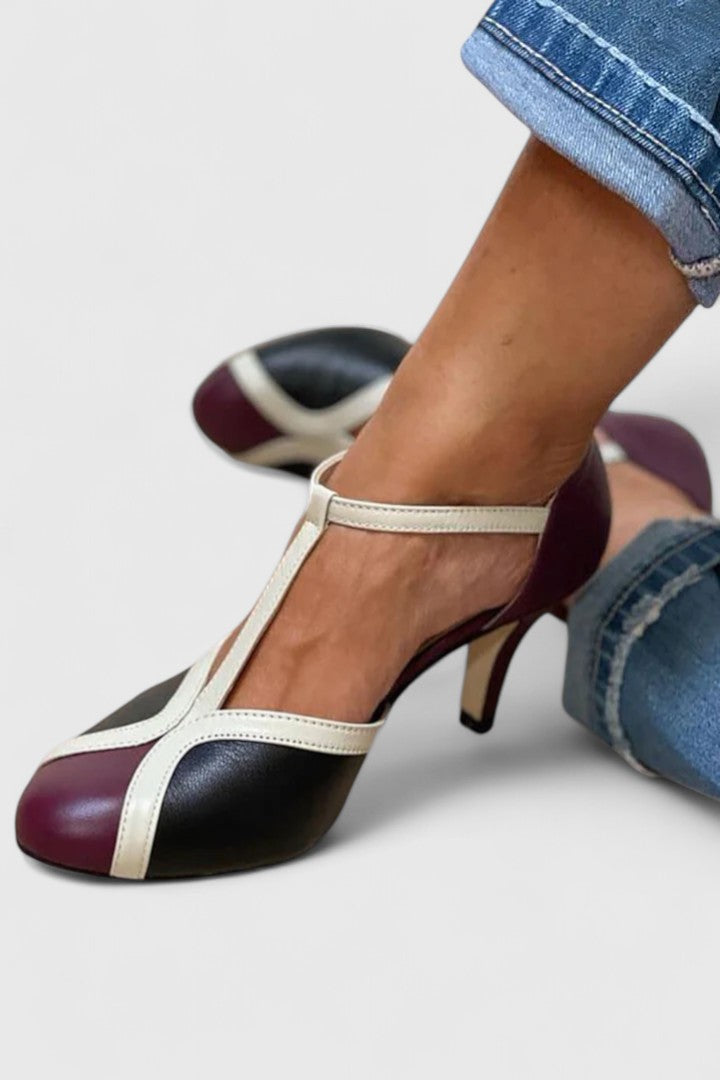 Violet | All-Day Comfort T-Strap Heels