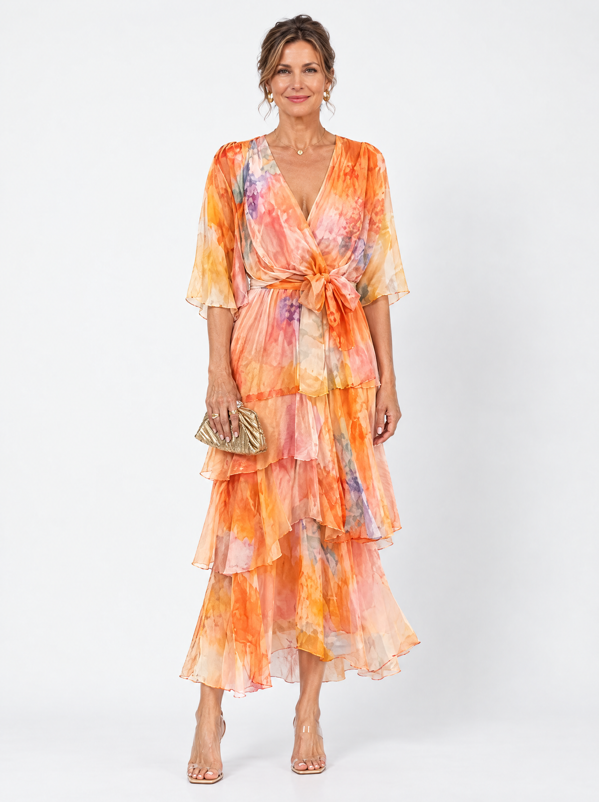 Soleil | Floral Layered Maxi Dress
