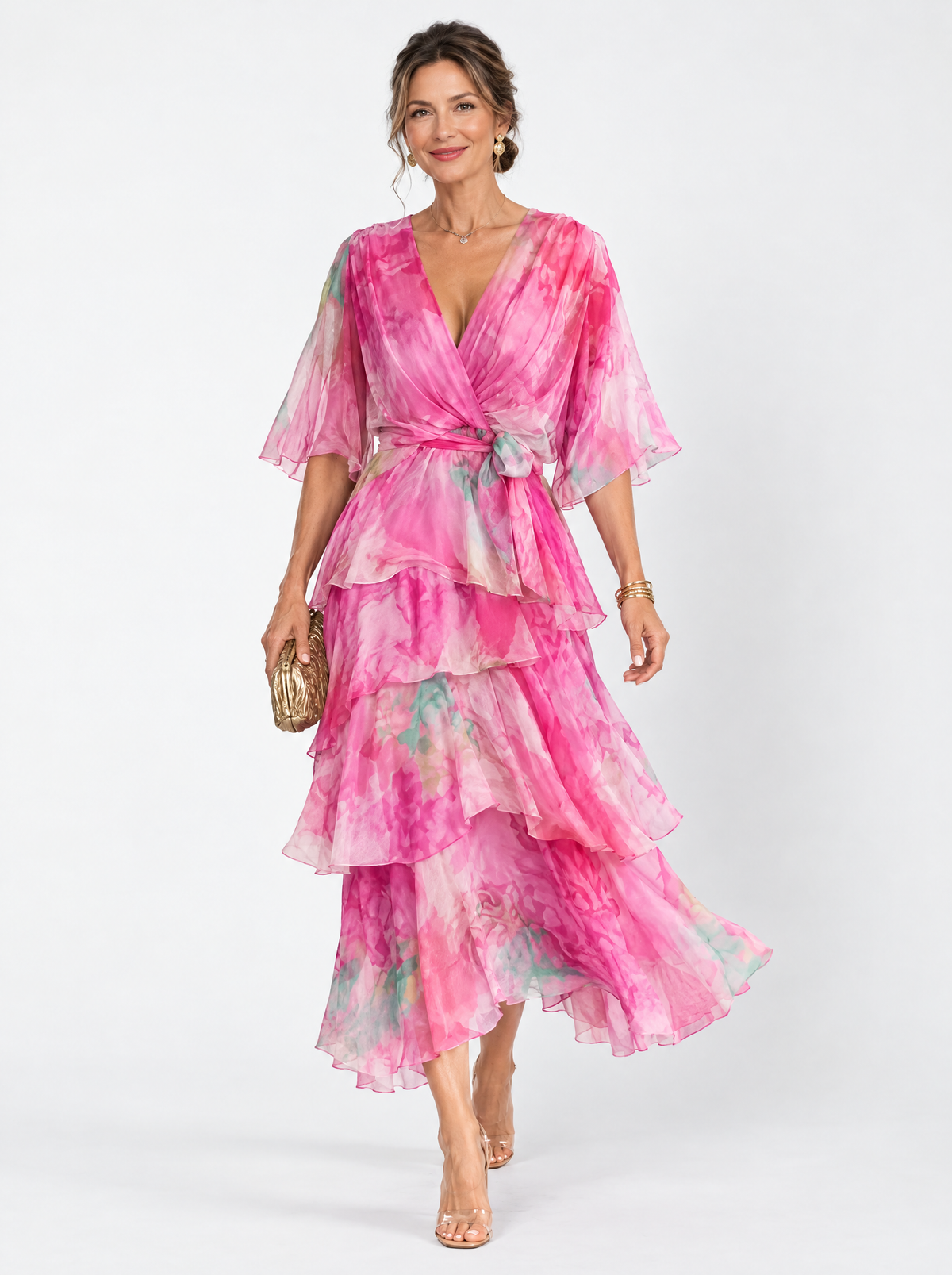 Soleil | Floral Layered Maxi Dress