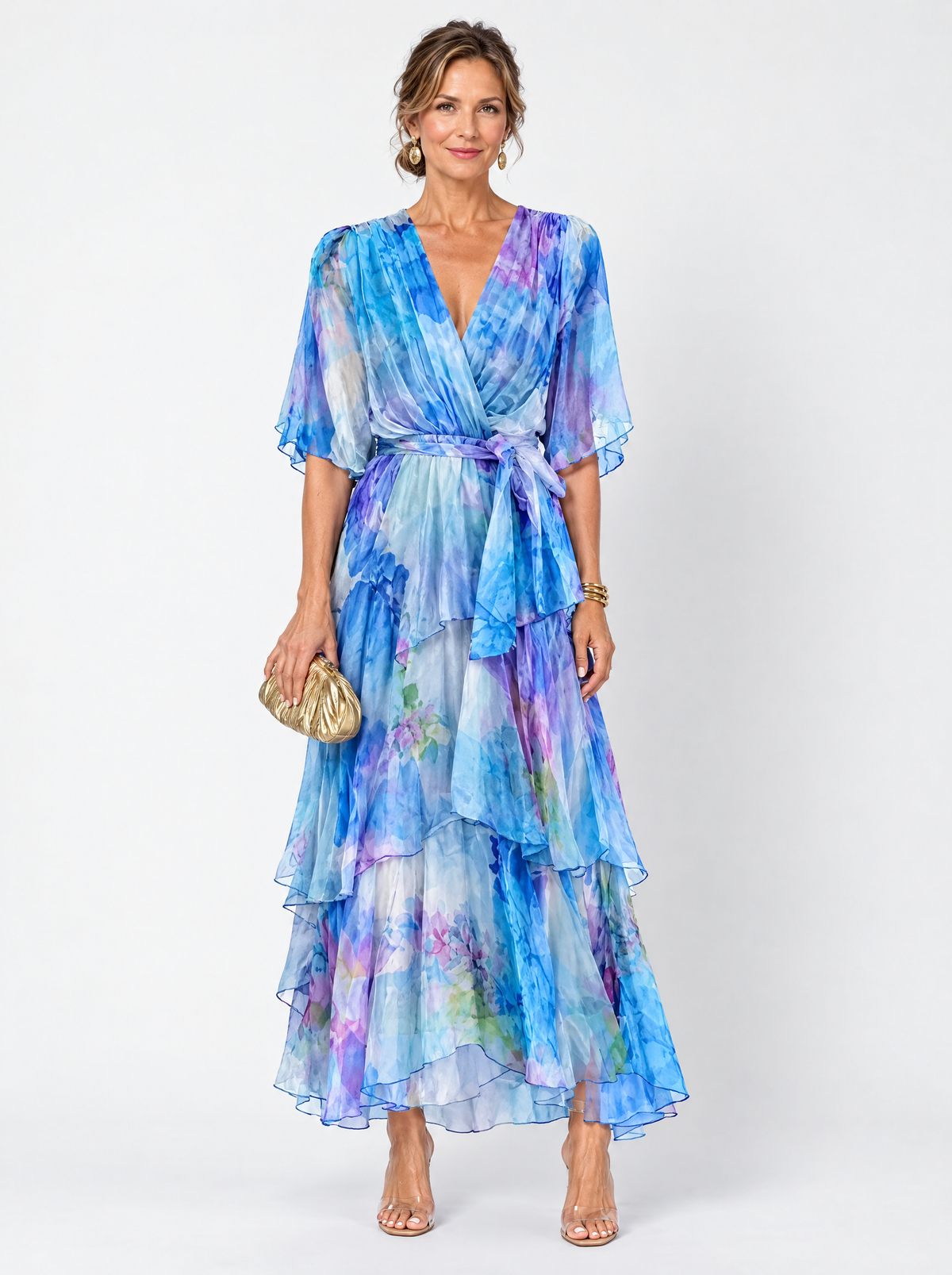 Soleil | Floral Layered Maxi Dress