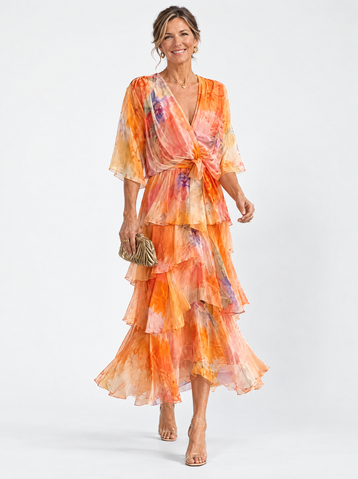 Soleil | Floral Layered Maxi Dress