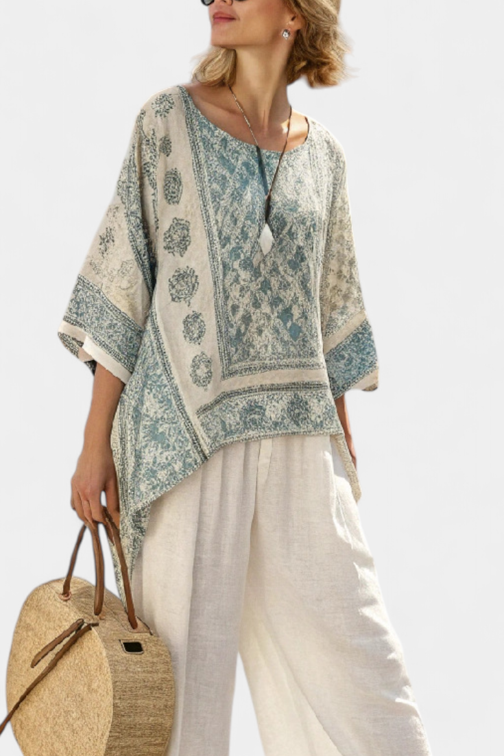 Avery | Printed Wide-Leg Trouser Set