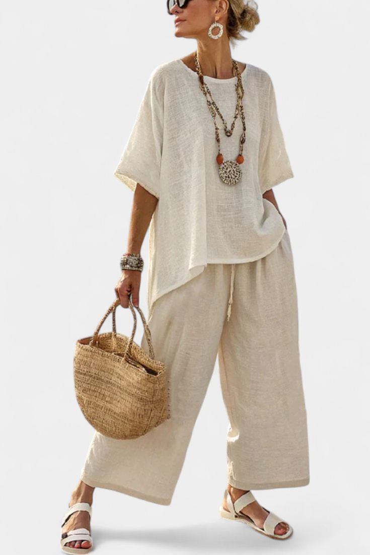 Beatrice | Wide-Leg Trouser Set