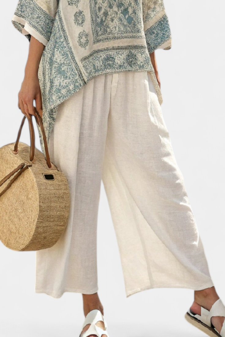Avery | Printed Wide-Leg Trouser Set