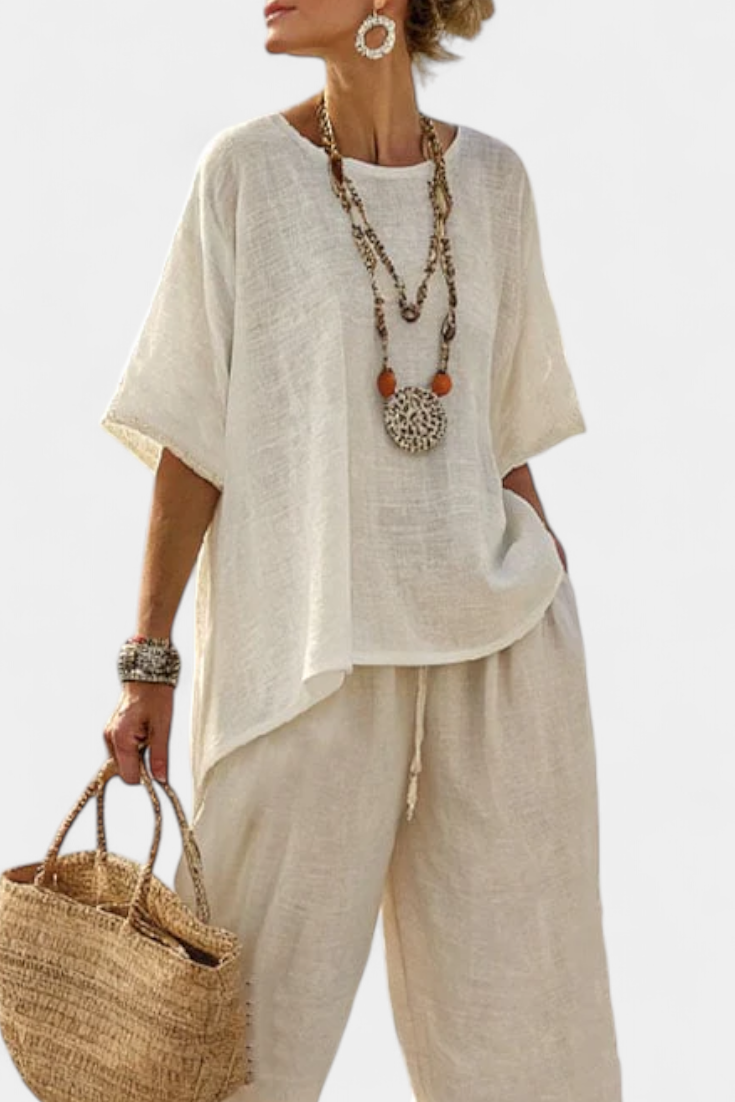 Beatrice | Wide-Leg Trouser Set