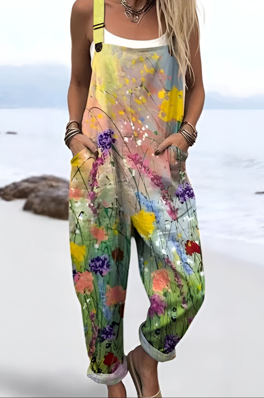 Zoey | Wildflower Meadow Overalls