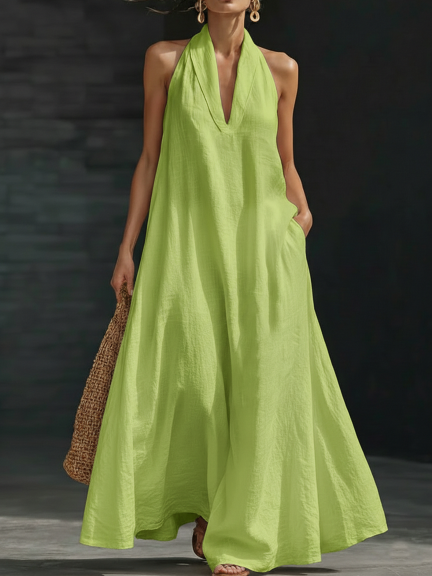 Abigail | Halter Maxi Dress