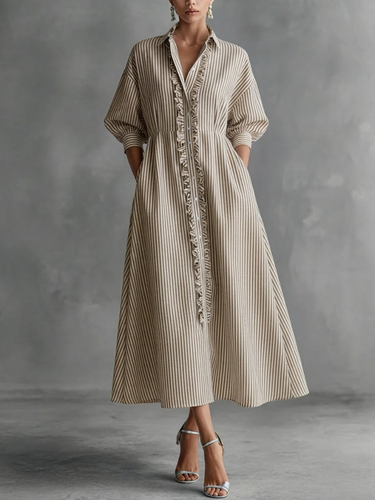 Lily | Stripe Maxi Dress