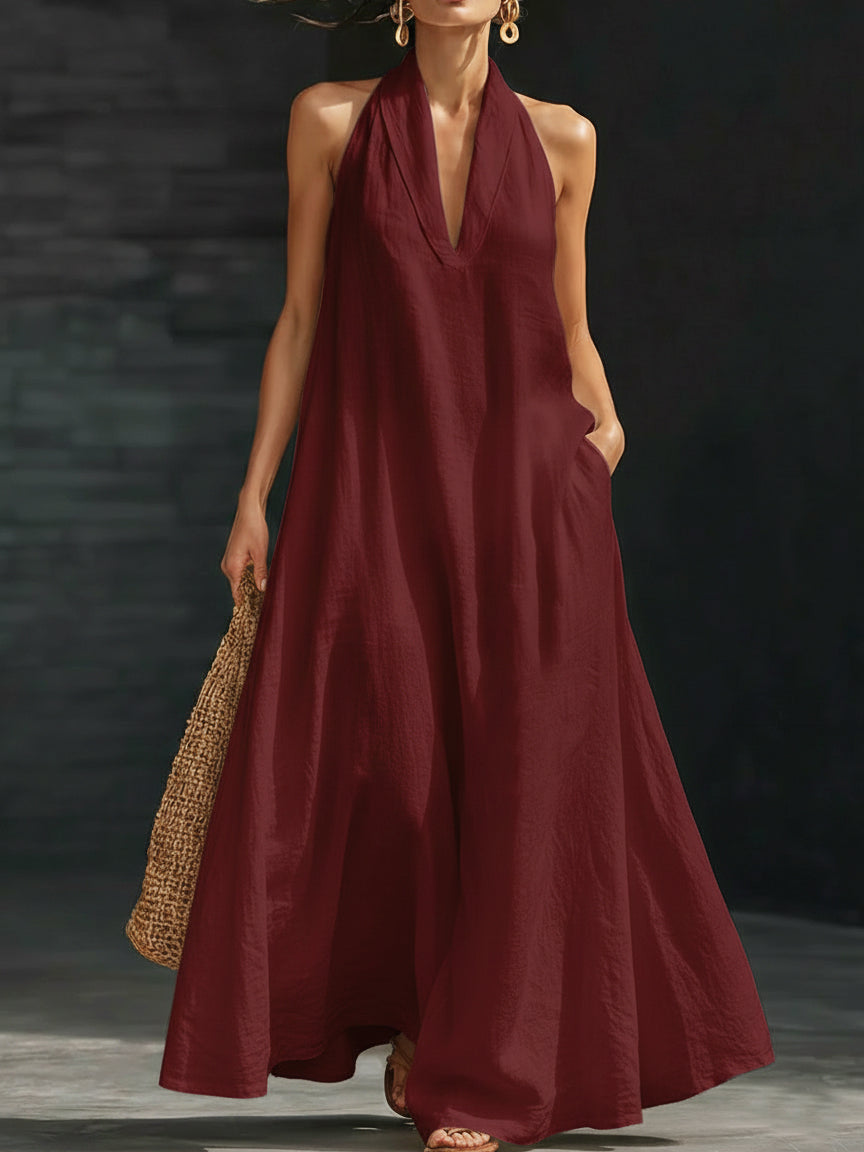 Abigail | Halter Maxi Dress