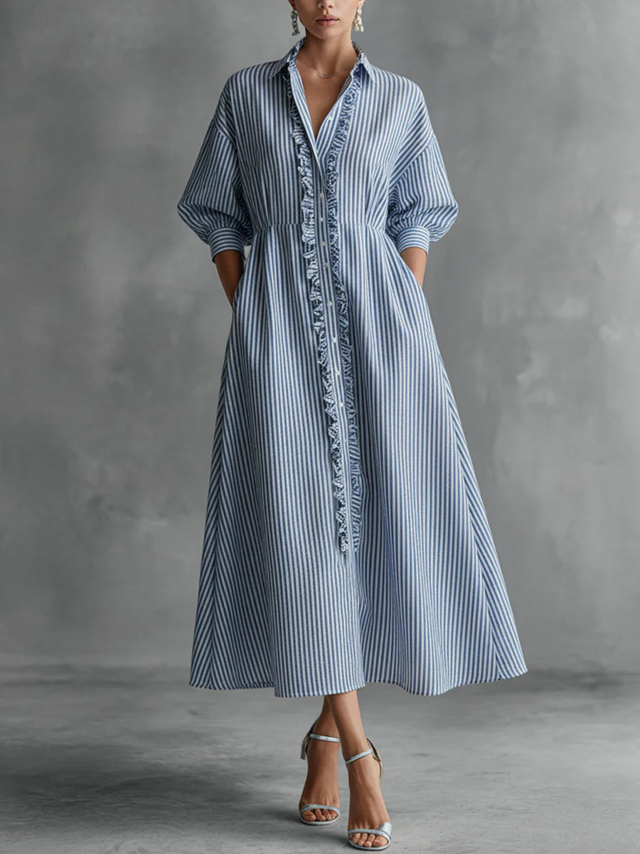 Lily | Stripe Maxi Dress