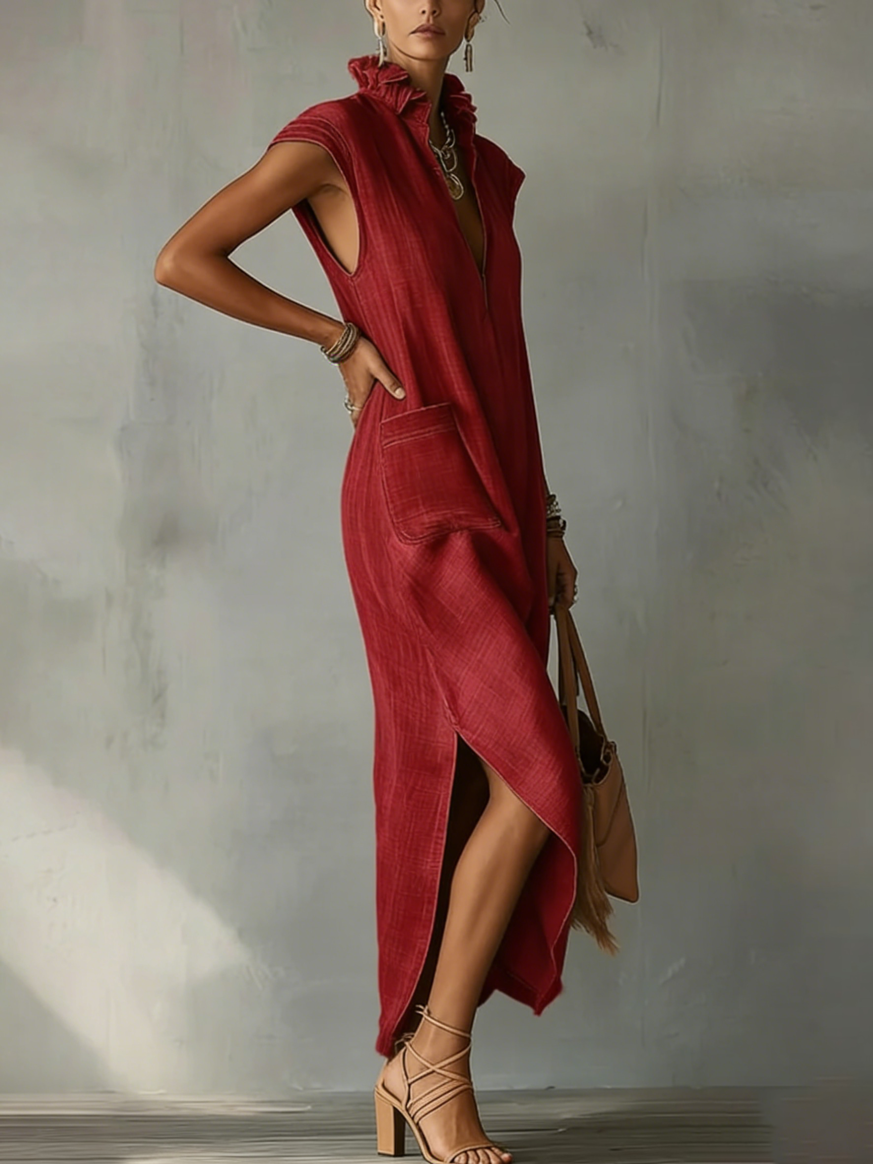Mia | Ruffle Spring Maxi Dress