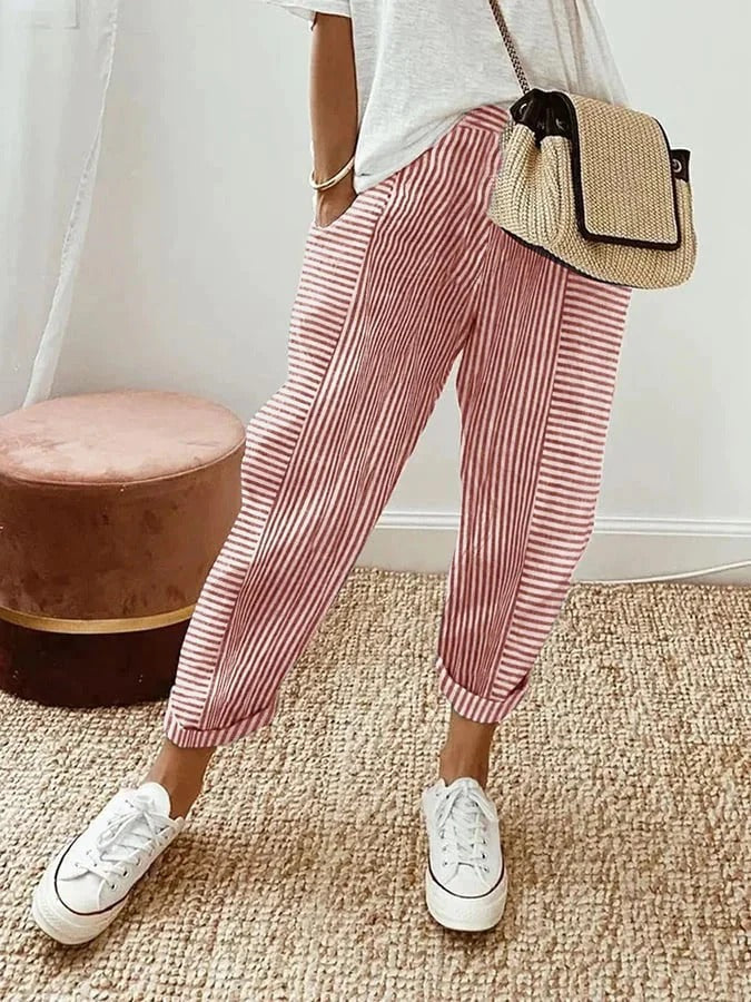 Holly | Striped Relaxed Pants