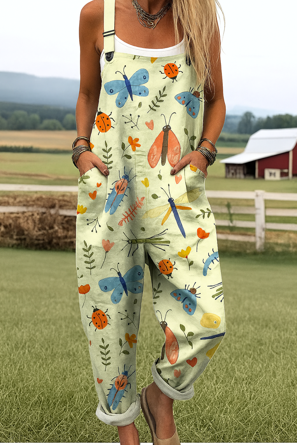 Victoria | Artistic Floral Overalls